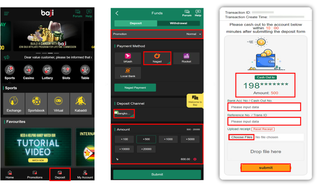 BangkokPay deposit guide steps